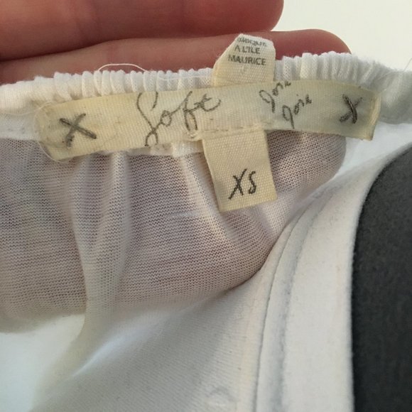 Joie Soft Ivory Silky Top - Picture 2 of 5